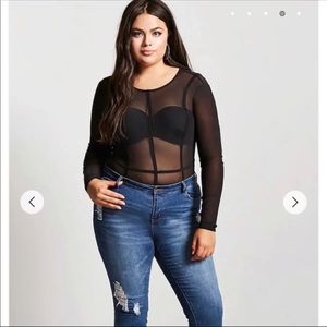 Black Mesh Bodysuit(Sold)